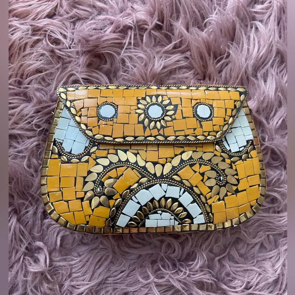 Metal Honey Clutch